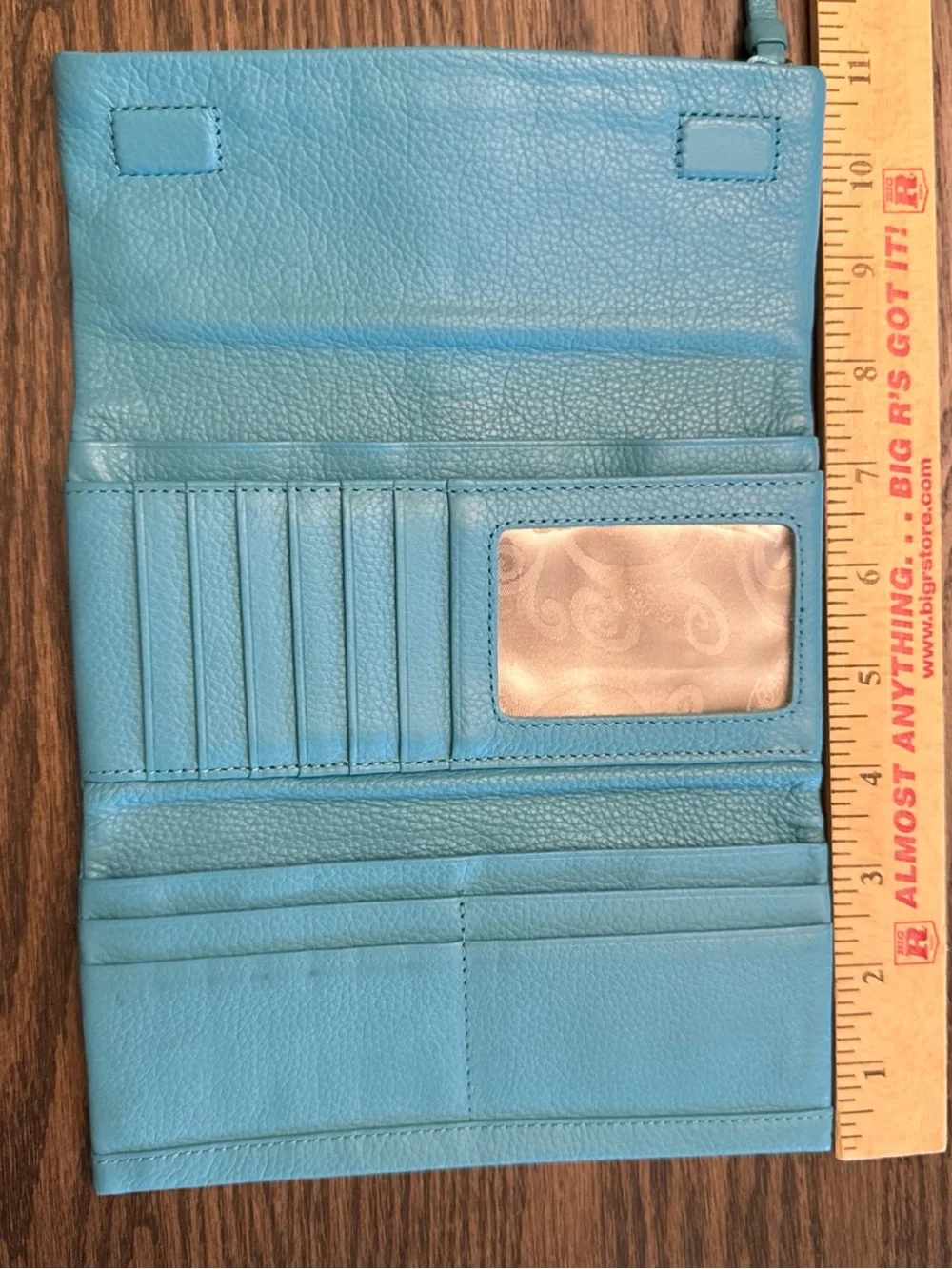 Brighton Turquoise Fold-Over Clutch with Ornate Silver Studs
